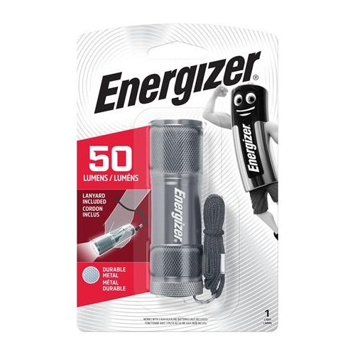 Elemlámpa, LED, 3xAAA (nem tartozék), fém ház, ENERGIZER "LED Metal"
