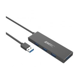   USB elosztó-HUB, 4xUSB 3.1/1xUSB micro, EMTEC "T620A"
