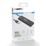 USB elosztó-HUB, 4xUSB 3.1/1xUSB micro, EMTEC "T620A"
