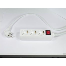   Elosztósor, 3 csatlakozóaljzat, 1,5 m kábelhosszúság, kapcsolóval