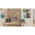 Irattálca, műanyag, EXACOMPTA "COMBO Styli Skandi", nyugodt kék