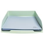 Irattálca, műanyag, EXACOMPTA "COMBO Styli Autentik", zsálya