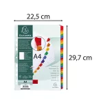 Regiszter, karton, A4, 1-31, EXACOMPTA, fehér