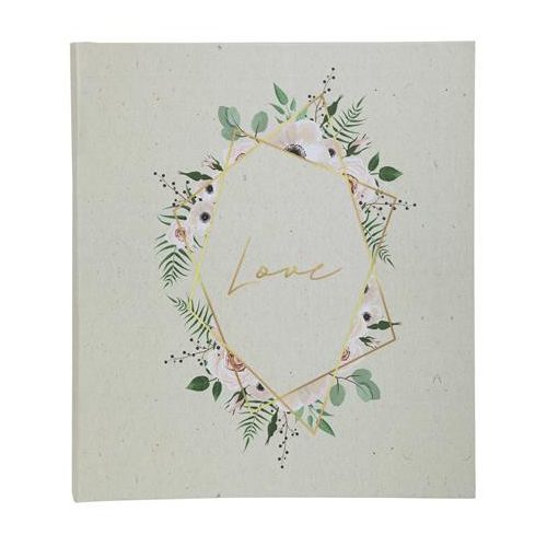 Fotóalbum, csavarozott gerincű, 29x32 cm, 30 lap, EXACOMPTA "CHAMPETRE", fehér