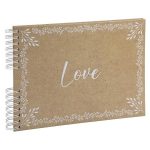 Fotóalbum, spirál, 32x22 cm, 25 lap, EXACOMPTA "KRAFT", mintás