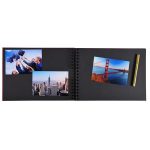 Fotóalbum, spirál, 32x22 cm, 25 lap, EXACOMPTA "Life", piros