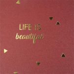 Fotóalbum, spirál, 32x22 cm, 25 lap, EXACOMPTA "Life", piros