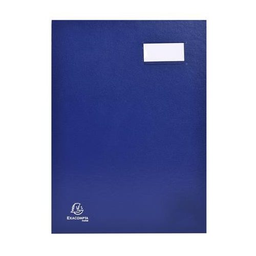 Aláírókönyv, A4, 18 részes, karton, EXACOMPTA, kék
