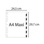 Regiszter, műanyag, A4+, 1-12, EXACOMPTA, színes