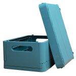 Tárolódoboz, A5+, összecsukható, EXACOMPTA "Skandi", nyugodt kék