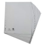 Regiszter, műanyag, A4+, 1-31, EXACOMPTA, szürke