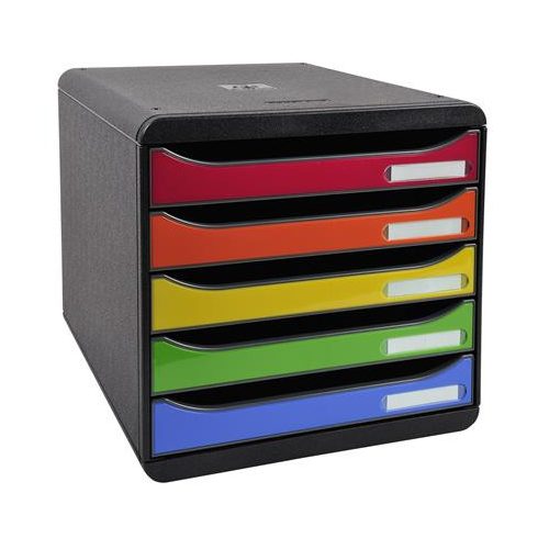 Irattároló, műanyag, 5 fiókos, EXACOMPTA "Big-Box Plus Iderama"