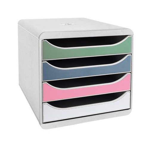 Irattároló, műanyag, 4 fiókos, EXACOMPTA "Big-Box Plus Autentic"