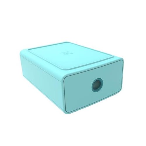 Irattároló, műanyag, 1 fiókos, EXACOMPTA "Skandi", jégkék