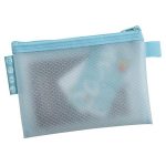 Rendszerező tasak, cipzáras, hálós, A6, EXACOMPTA "Chromaline Pastel", vegyes színek