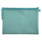 Rendszerező tasak, cipzáras, hálós, A4, EXACOMPTA "Chromaline Pastel", vegyes színek