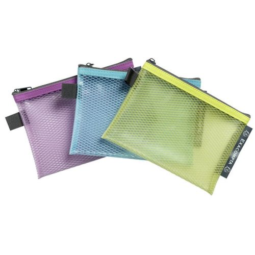 Rendszerező tasak, cipzáras, hálós, A6, EXACOMPTA "Pop'NCo", vegyes