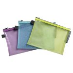 Rendszerező tasak, cipzáras, hálós, A5, EXACOMPTA "Pop'NCo", vegyes