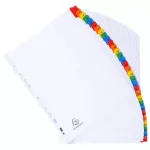 Regiszter, karton, A4+, 1-31, EXACOMPTA, fehér