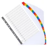 Regiszter, karton, A4+, 1-31, EXACOMPTA, fehér