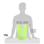 Papírkosár, 15 l, PP, EXACOMPTA "Linicolor", almazöld