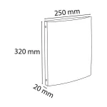 Gyűrűs könyv, 4 gyűrű, 15 mm,  A4, EXACOMPTA "Néo Déco", vegyes színek