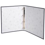 Gyűrűs könyv, 4 gyűrű, 40 mm, A4, karton, EXACOMPTA, fekete