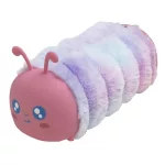 Tolltartó, cipzáras, szőrme-szilikon, EXACOMPTA "Caterpillar", vegyes színek