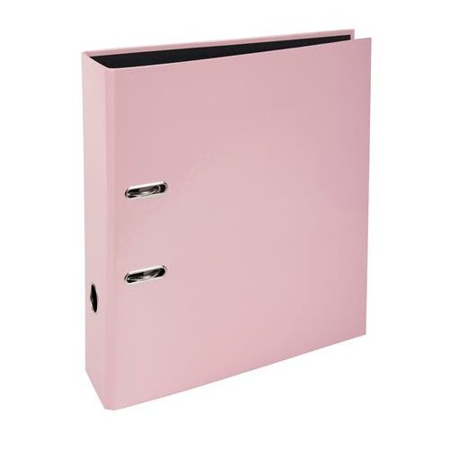 Iratrendező, 80 mm, A4, karton, EXACOMPTA "Aquarel", pasztell rózsaszín