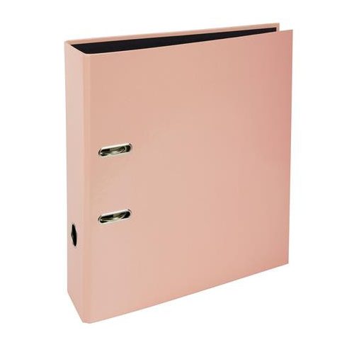 Iratrendező, 80 mm, A4, karton, EXACOMPTA "Aquarel", pasztell korall