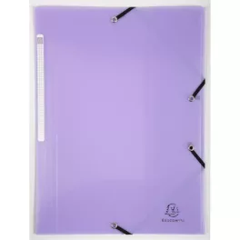   Gumis mappa, PP, A4, EXACOMPTA "Chromaline Pastel", lila