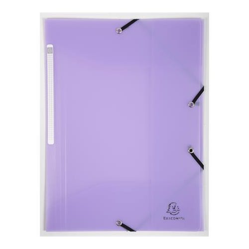 Gumis mappa, PP, A4, EXACOMPTA "Chromaline Pastel", lila