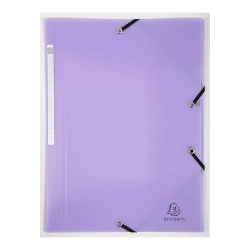 Gumis mappa, PP, A4, EXACOMPTA "Chromaline Pastel", lila