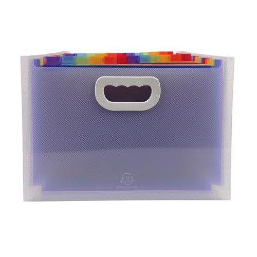 Harmonika irattartó, A4, PP, 24 rekeszes, EXACOMPTA