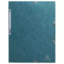   Gumis mappa, prespán, A4, EXACOMPTA "Skandi", nyugodt kék