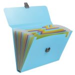 Harmonikamappa, A4, PP, 13 rekeszes, EXACOMPTA "Pop'NCo", ciánkék