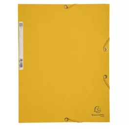 Gumis mappa, prespán, A4, EXACOMPTA, sárga