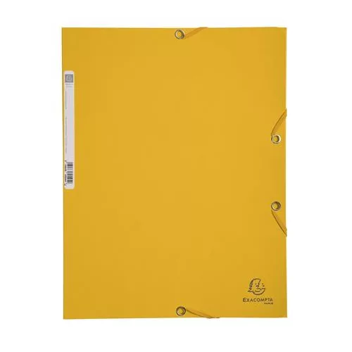 Gumis mappa, prespán, A4, EXACOMPTA, sárga