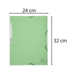 Gumis mappa, prespán, A4, EXACOMPTA, lágy zöld