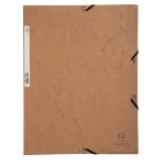 Gumis mappa, prespán, A4, EXACOMPTA, barna