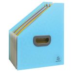 Harmonika iratpapucs, 265x325 mm, PP, 12 rekeszes, EXACOMPTA "Pop'NCo", ciánkék