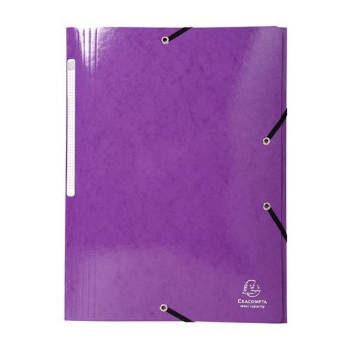 Gumis, mappa, karton, A4, EXACOMPTA "Iderama", lila