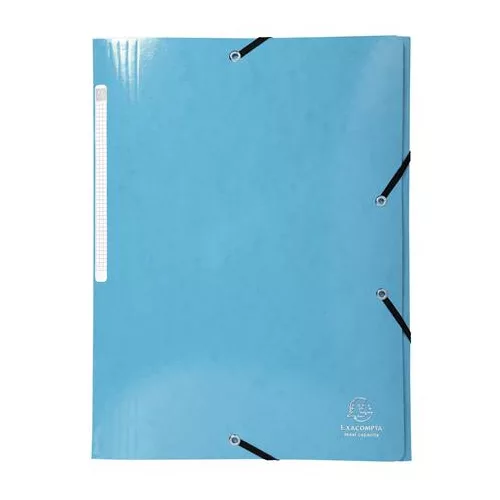 Gumis, mappa, karton, A4, EXACOMPTA "Iderama", világoskék
