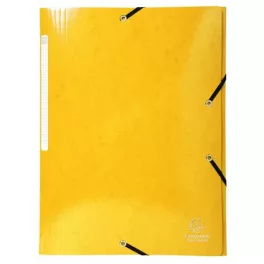   Gumis, mappa, karton, A4, EXACOMPTA "Iderama", sárga