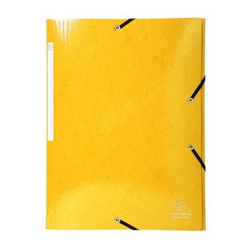 Gumis, mappa, karton, A4, EXACOMPTA "Iderama", sárga