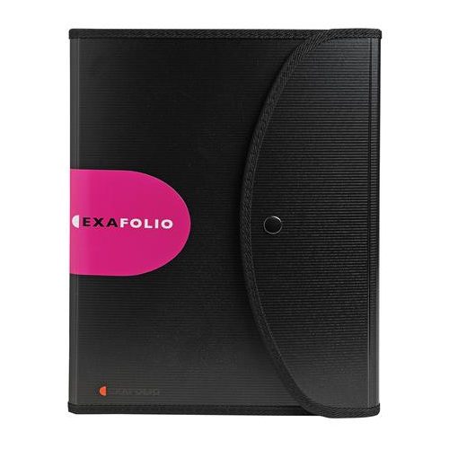 Konferencia mappa, A4, PP, patentos, EXACOMPTA "ExaFolio®", fekete