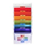 Irattároló, fali, 6 rekeszes, PP, EXACOMPTA