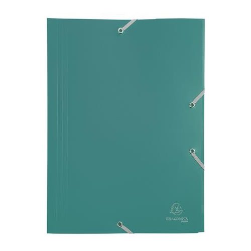 Gumis mappa, PP, A4, EXACOMPTA "Opaque", zöld