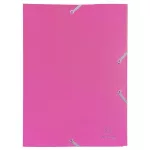 Gumis mappa, PP, A4, EXACOMPTA "Opaque", fukszia