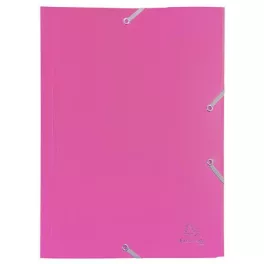 Gumis mappa, PP, A4, EXACOMPTA "Opaque", fukszia